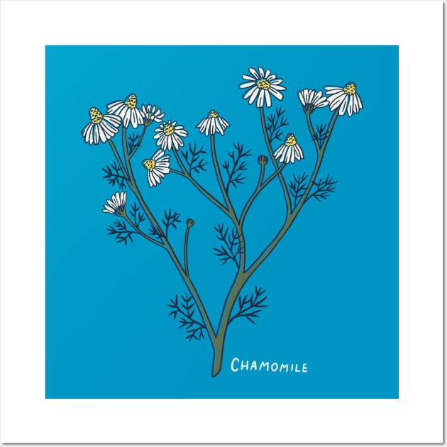 Chamomile flower Wall Art by Katie Nieland Art